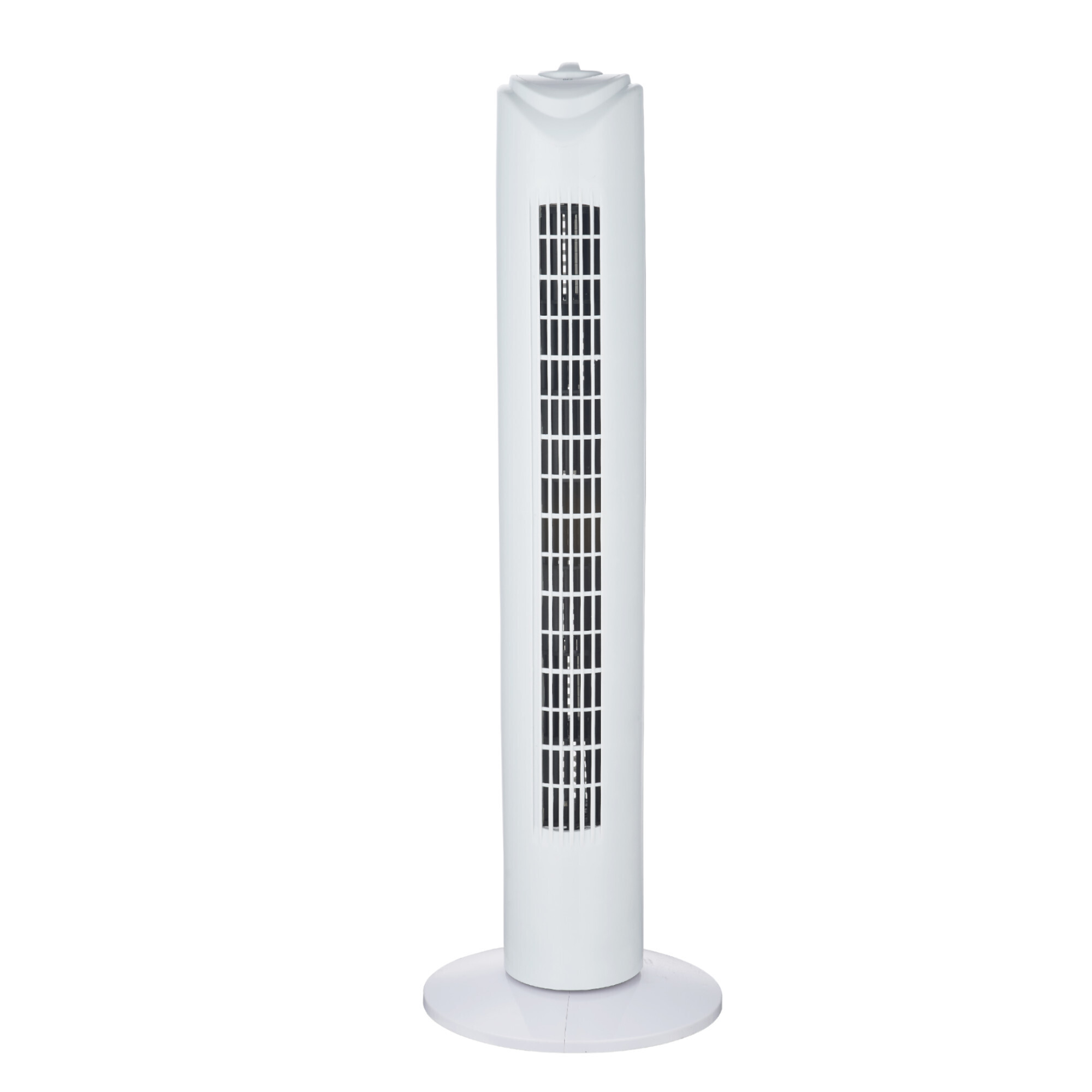 Optimus 32" Oscillating Tall Tower Fan with timer, White F-8449WH